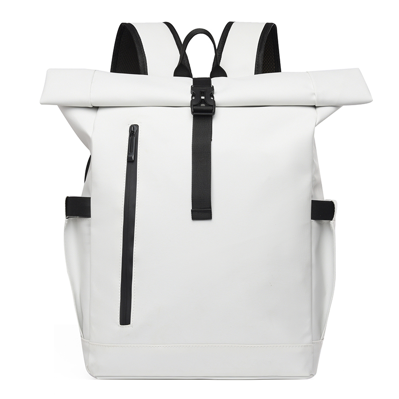 Unisex Trendy Roll Top Laptop Backpack