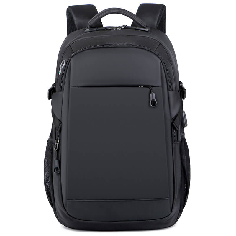 Comfortable waterproof unisex black business travel lapop backpack