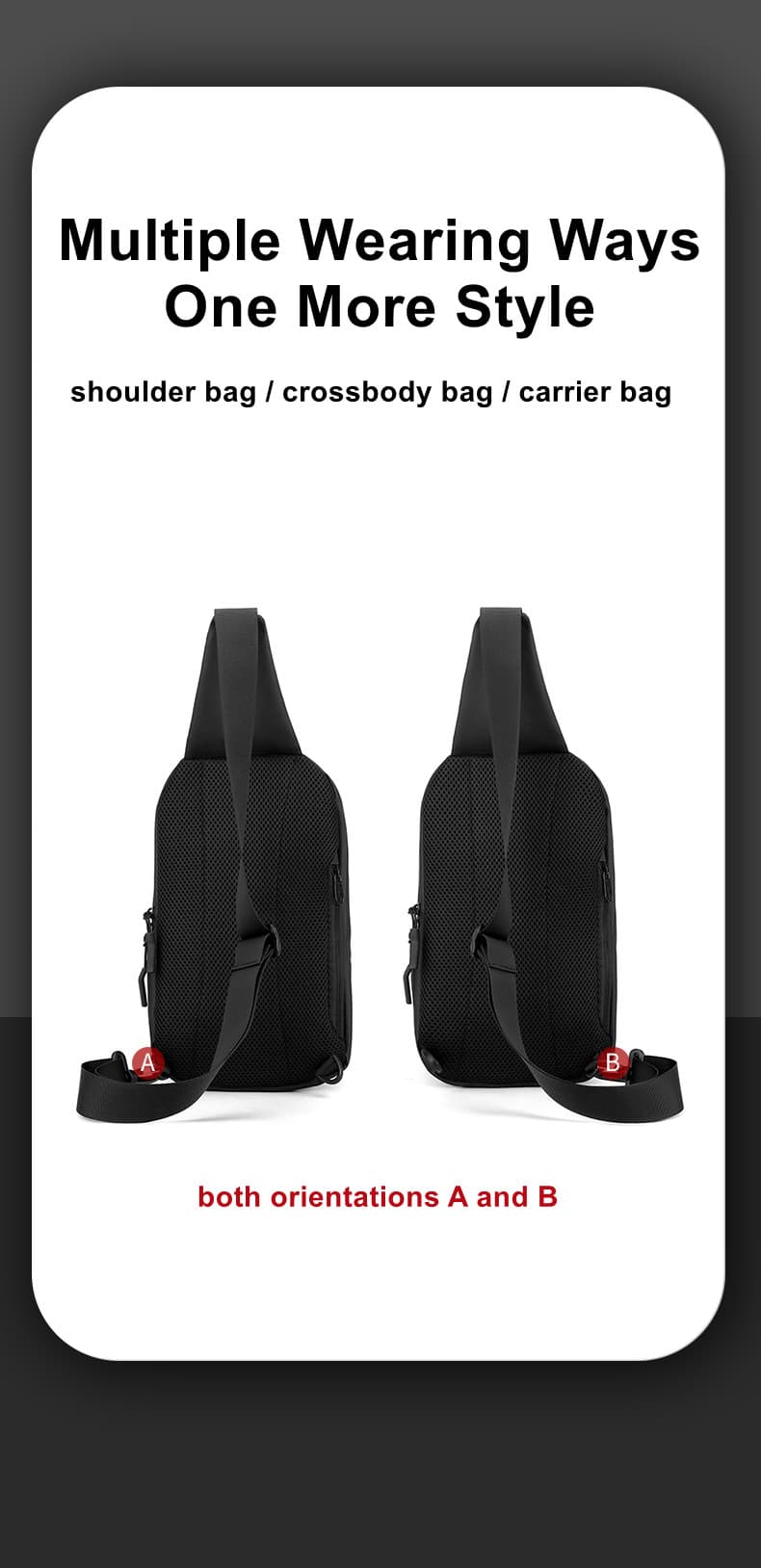1265 Chest Man Bag Wearing